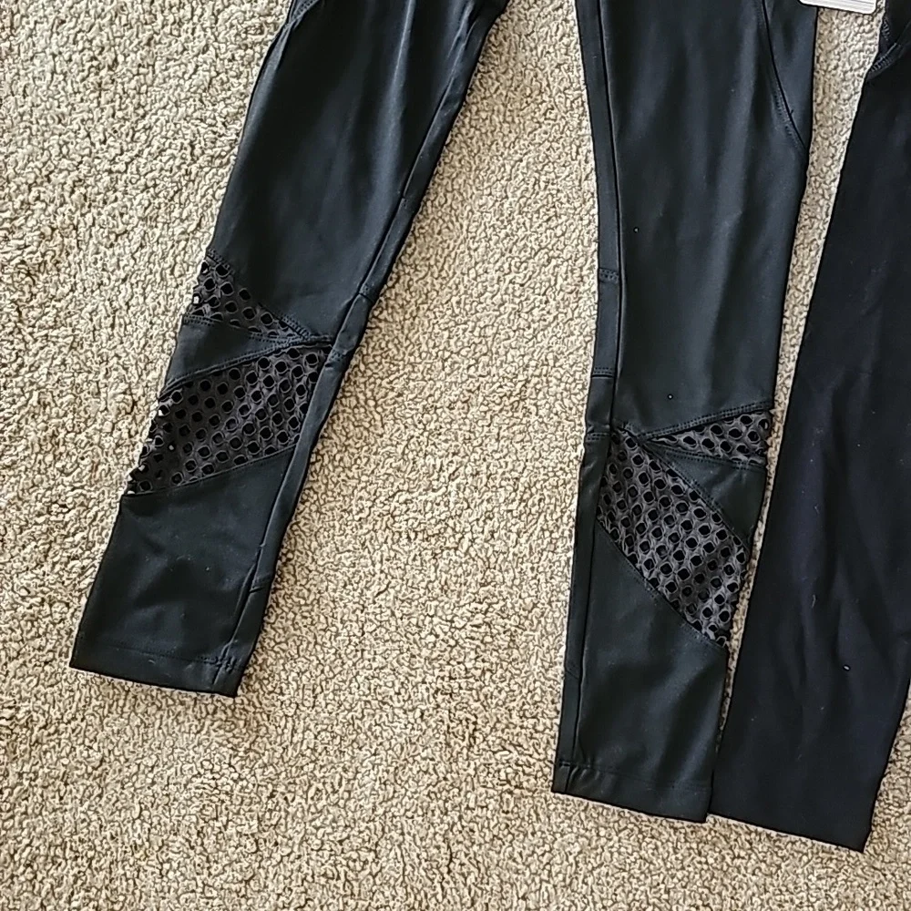 Girls Justice Black Legging Bundle Size Medium